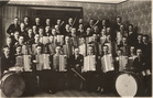 Viipurin Soitannollinen kerho, kerholaisia soittimineen 1930-1/ Foto Toivola